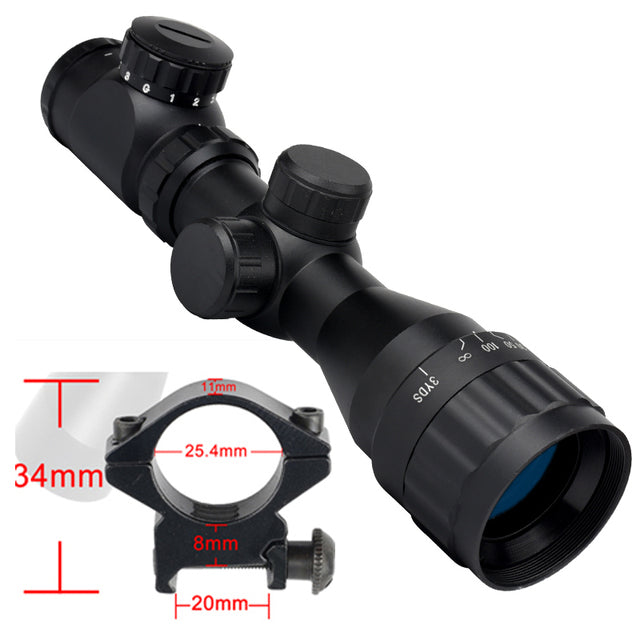 2-6x32AO RGB Optical Rifle Scope Adjustable